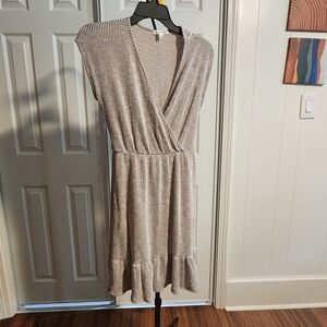 Striped V-Neck Dress